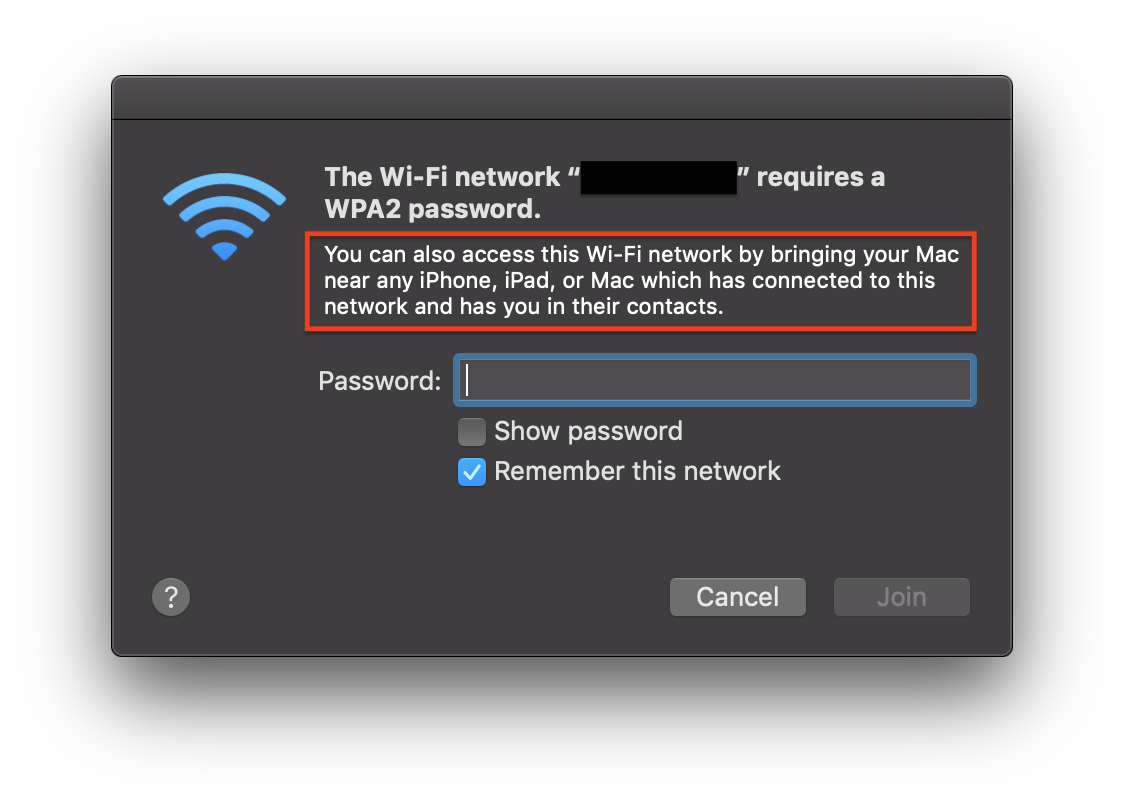 show password for connected wifi on mac